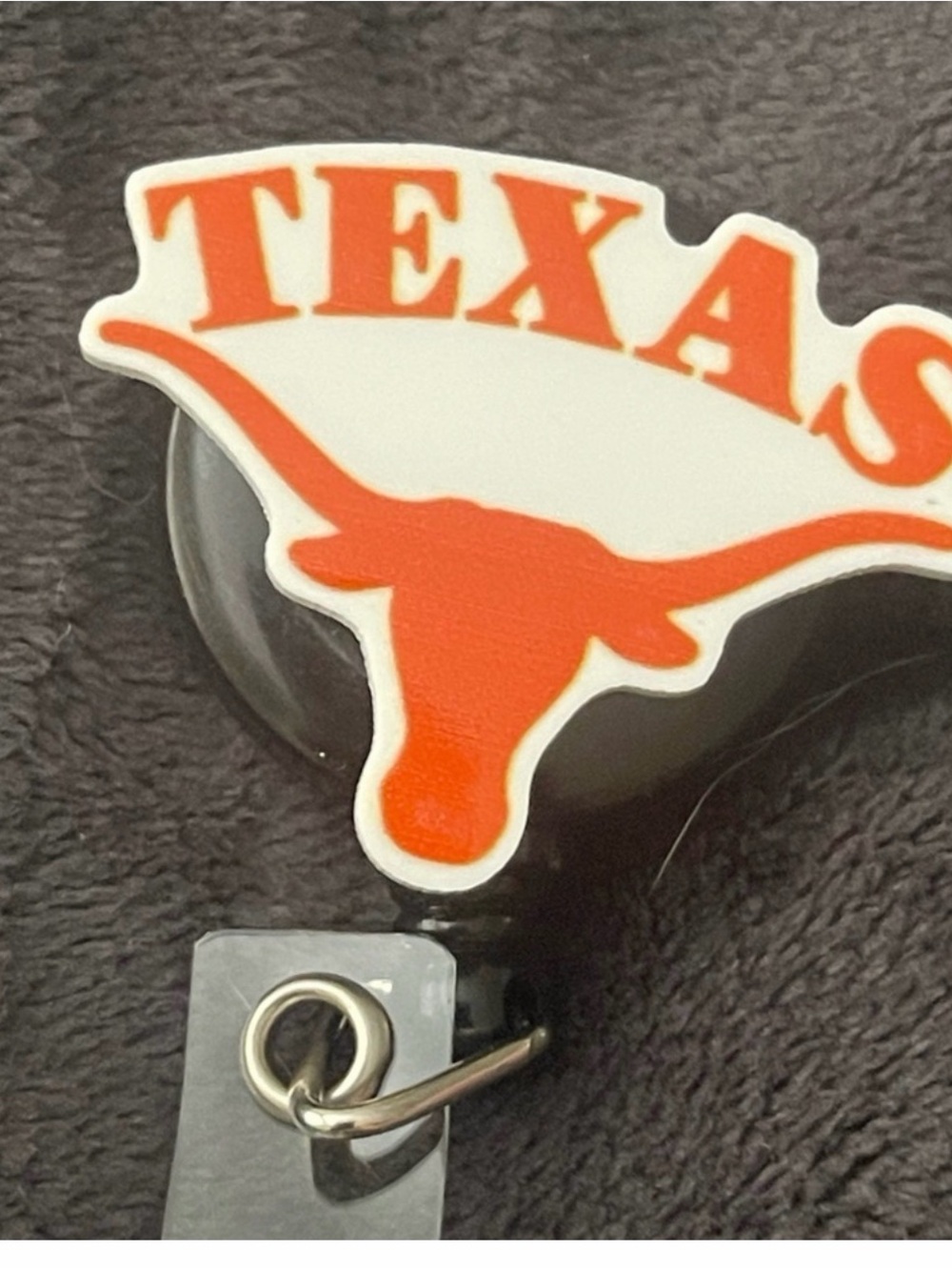 Texas Longhorns Orange & White Badge Reel  Team Design